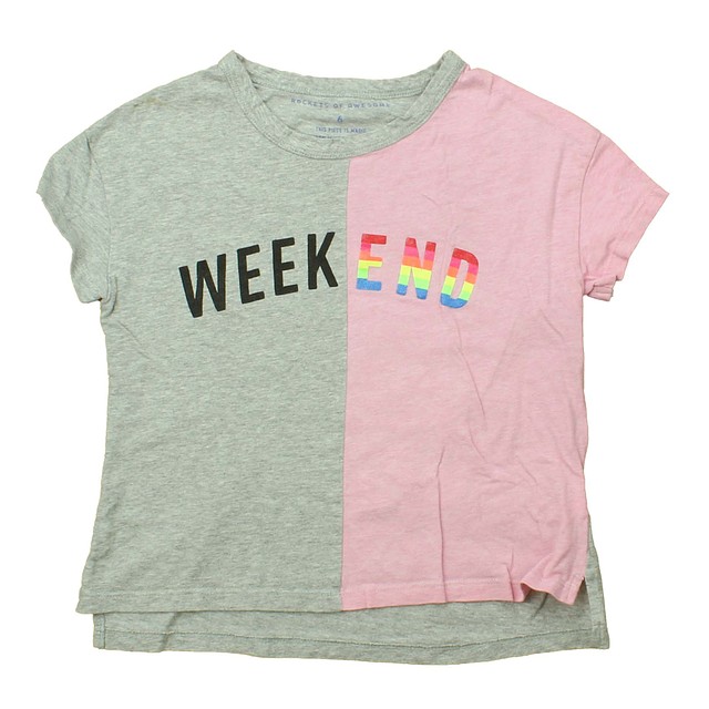 Rockets Of Awesome Grey | Pink | Weekend T-Shirt 6 Years 