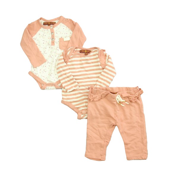 7 for all Mankind 3-pieces Pink | White Apparel Sets 0-3 Months 