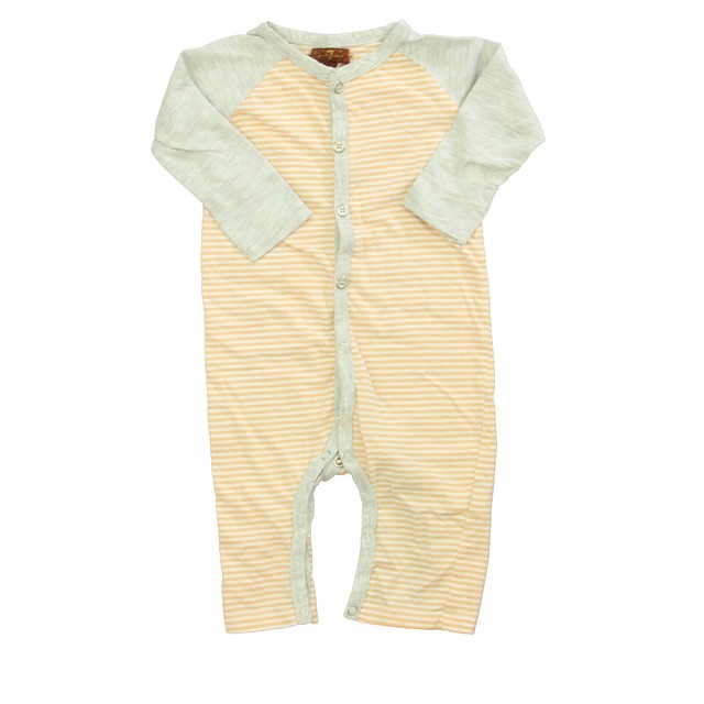 7 for all Mankind Orange Stripe | Gray Long Sleeve Outfit 3-6 Months 