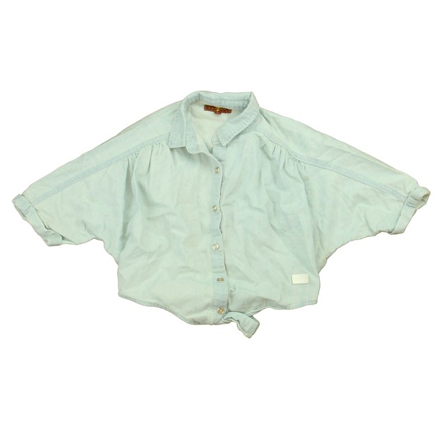 7 for all Mankind Blue Blouse 4T 