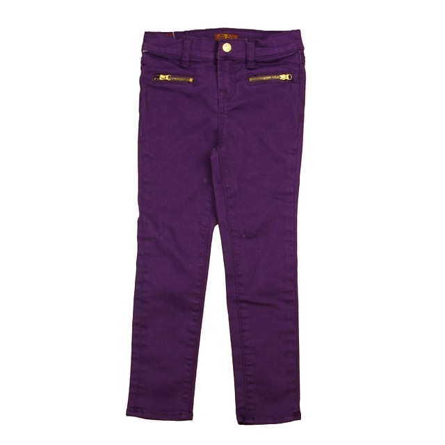 7 for all Mankind Purple Jeggings 6 Years 