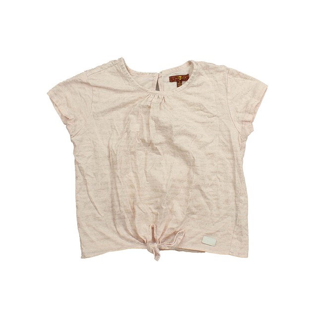 7 for all Mankind Pink | Gold T-Shirt S (6-7 Years) 