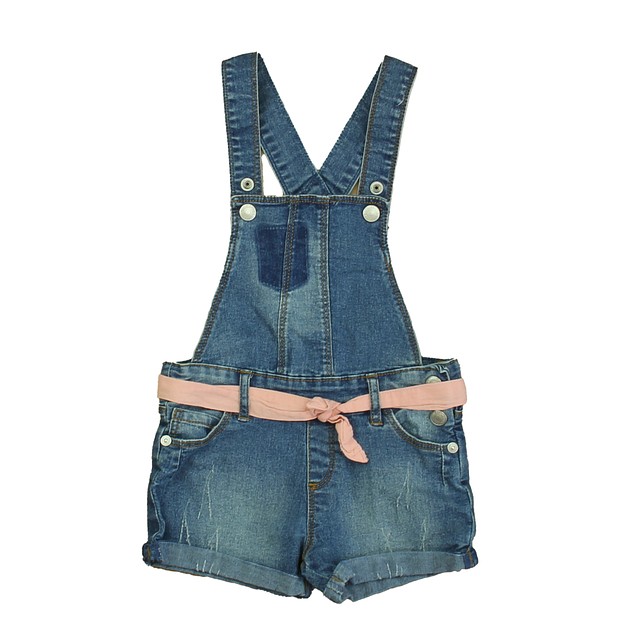 7 for all Mankind Blue | Pink Overall Shorts 24 Months 
