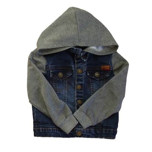 7 for all Mankind Gray | Blue Jacket 2T 