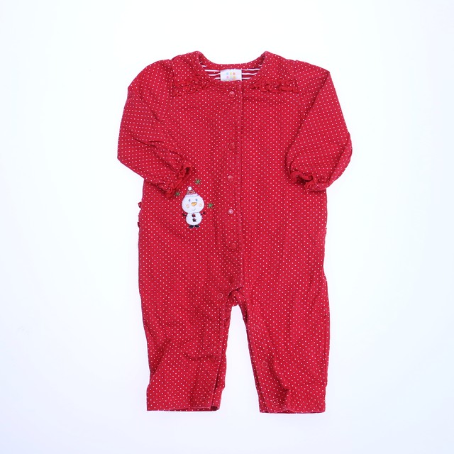 Absorba Red | White Long Sleeve Outfit 3-6 Months 
