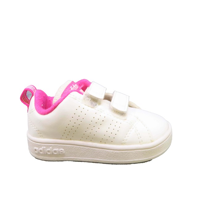 Adidas White | Pink Sneakers 4 Infant 