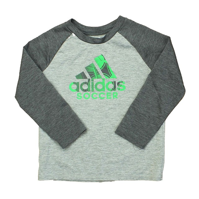 Adidas Gray | Green Athletic Top 4T 