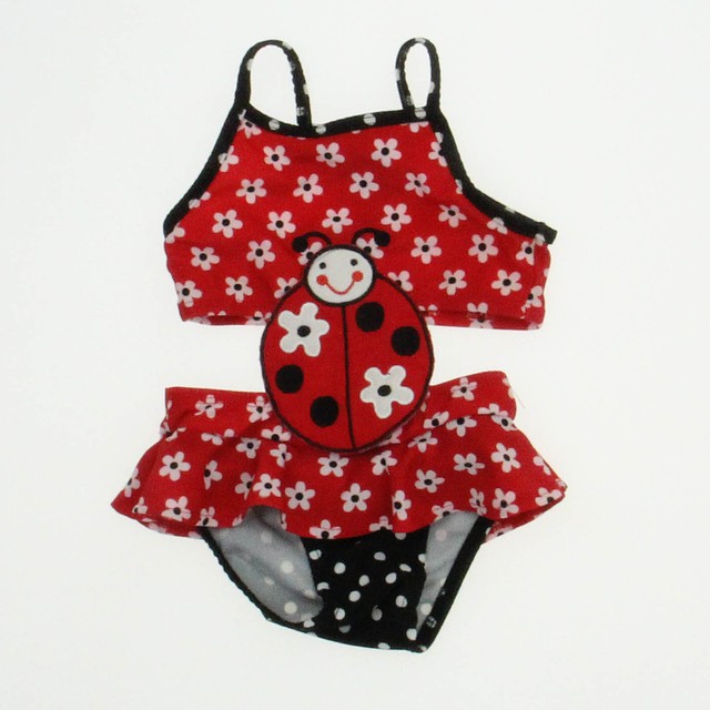 Arizona Jean Company Red | White 1-piece Swimsuit 18 Months 