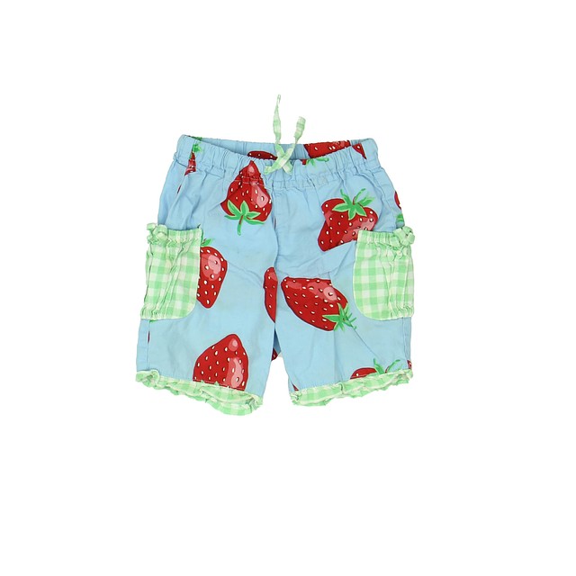 Baby Boden Blue | Strawberries Shorts 12-18 Months 