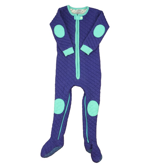 Baby Deedee Purple | Aqua 1-piece footed Pajamas 18-24 Months 
