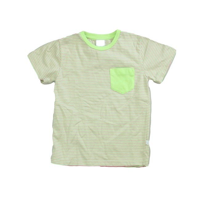 Bella Bliss Green | Pink Short Sleeve Shirt 5T 