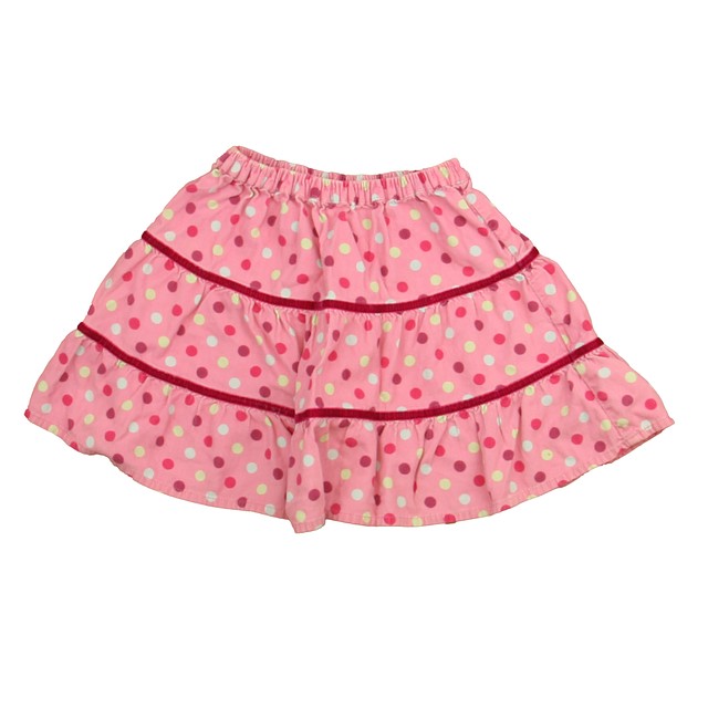 Boden Pink Polka Dots Skirt 3-4T 