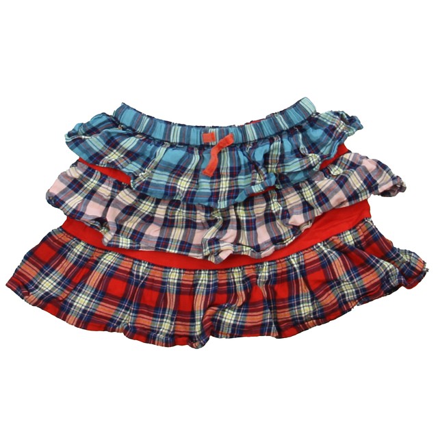 Boden Red | Blue Plaid Skirt 4-5T 