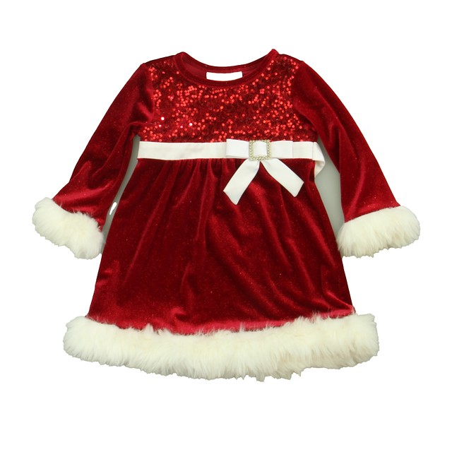 Bonnie Baby Red Special Occasion Dress 18 Months 
