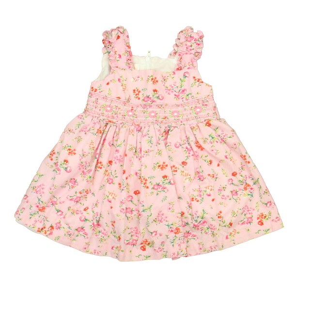 Bonnie Jean Pink Floral Dress 6-9 Months 