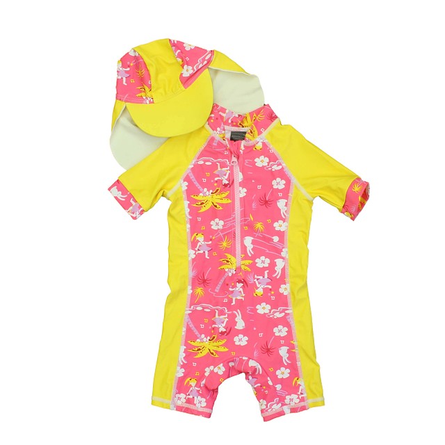 Bonverano Pink | Yellow 2-piece Swimsuit 9-12 Months 