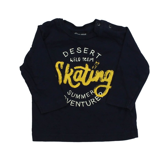 Brums Blue | Yellow | White Long Sleeve T-Shirt 6-12 Months 
