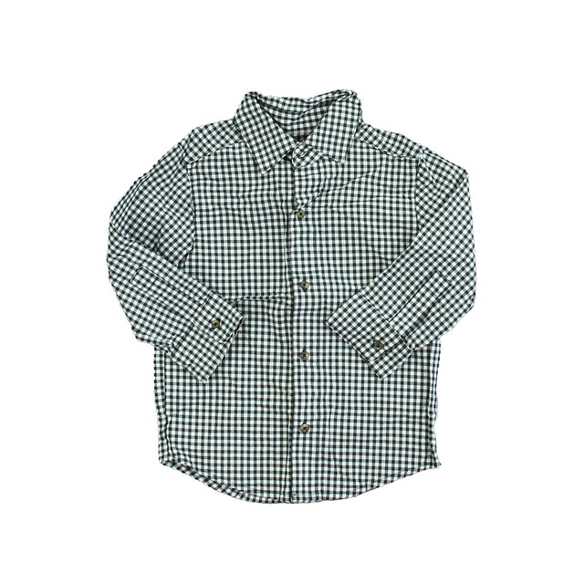 Carter's Black | White Button Down Long Sleeve 2T 