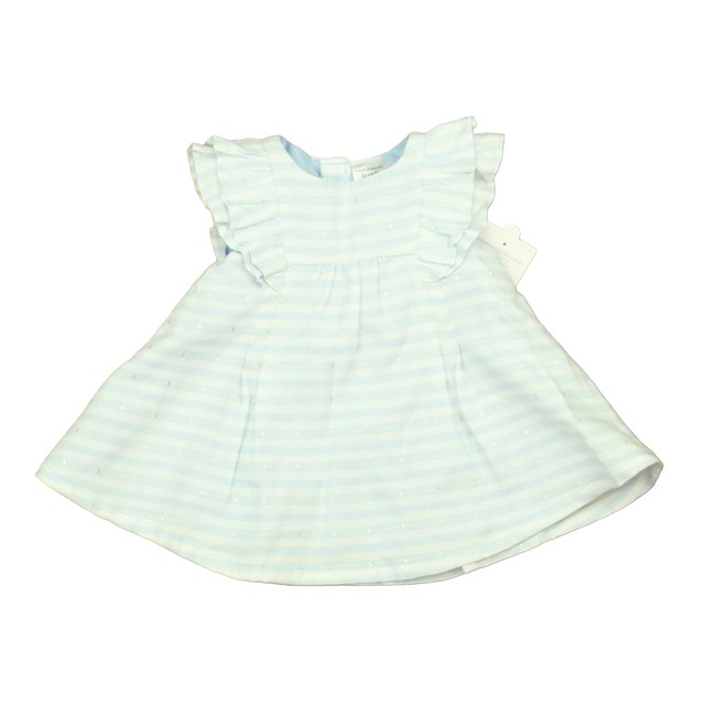 Carter's Blue | White Dress Newborn 