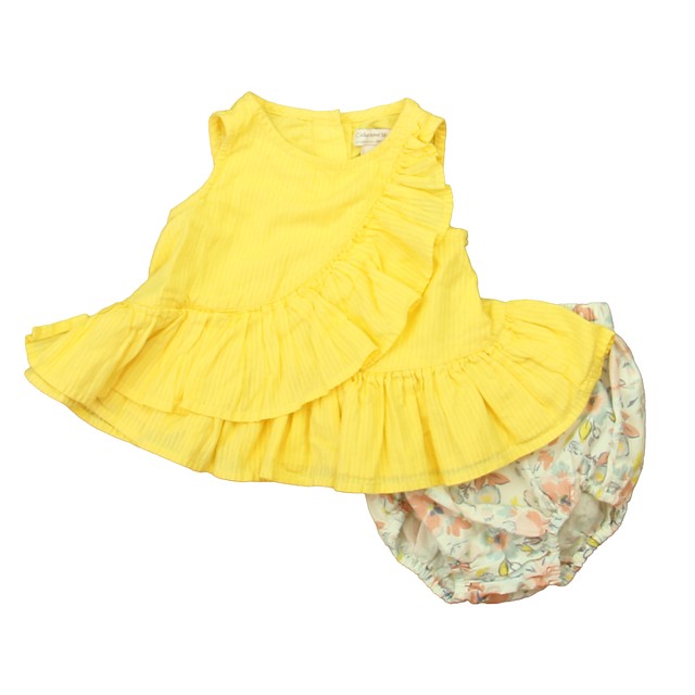 Catherine Malandrino 2-pieces Yellow | Pink Apparel Sets 3-6 Months 