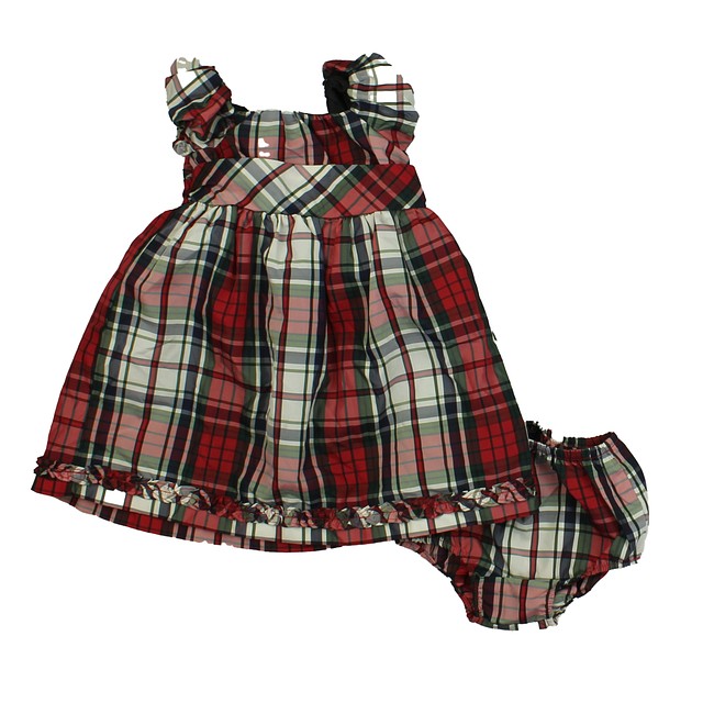Chaps 2-pieces Red | White | Black | Plaid Special Occasion Dress 12 Months 