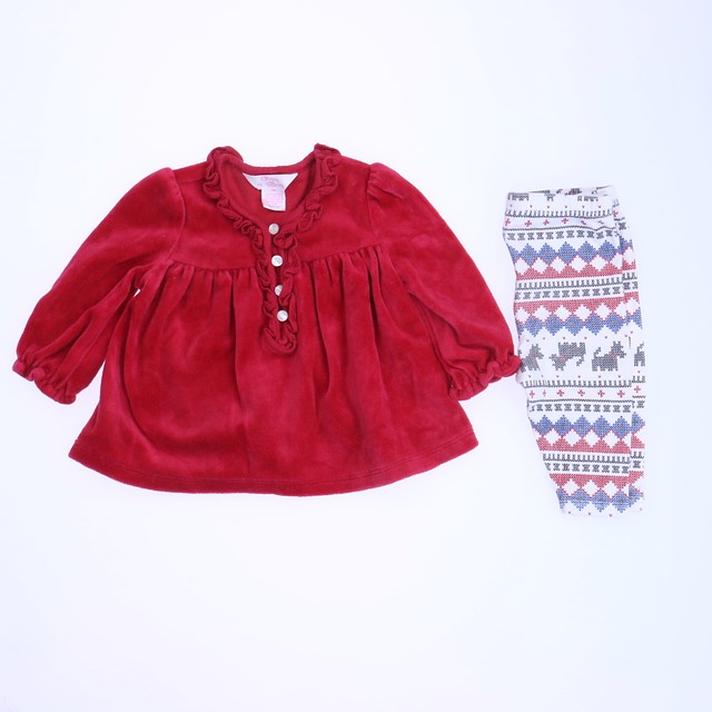 Chaps 2-pieces Red | White Apparel Sets 3 Months 