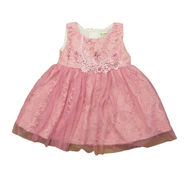 Cielarko Pink Special Occasion Dress 6-12 Months 