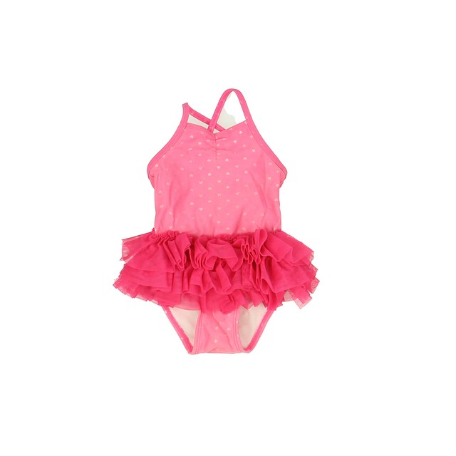 Circo Pink | Silver | Hearts 1-piece Swimsuit 12 Months 