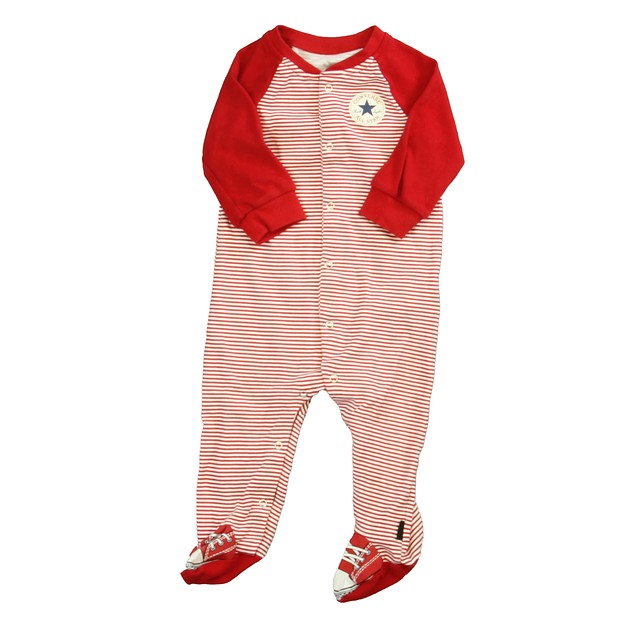 Converse Red | White Long Sleeve Outfit 9 Months 
