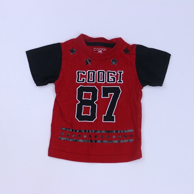 Coogi Red | Black T-Shirt 12 Months 