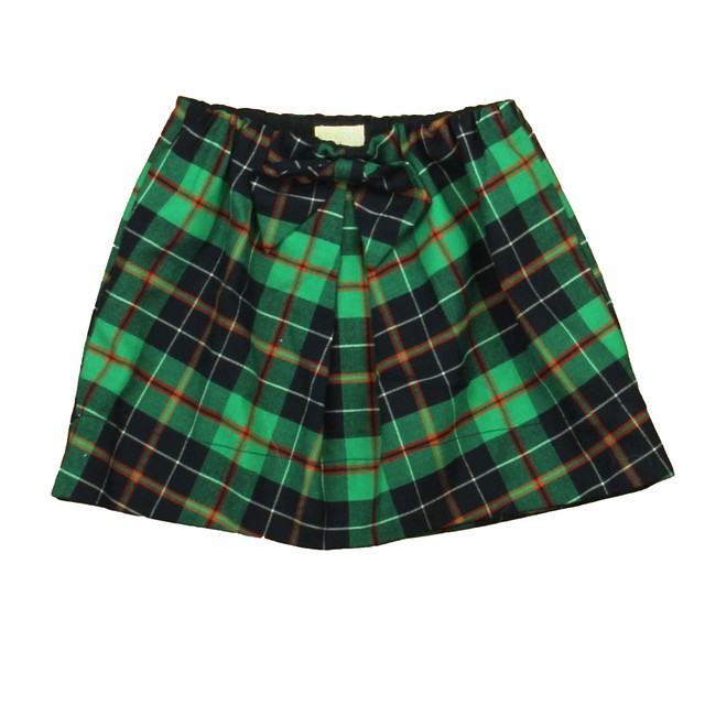 Crewcuts Green Plaid Skirt 3T 