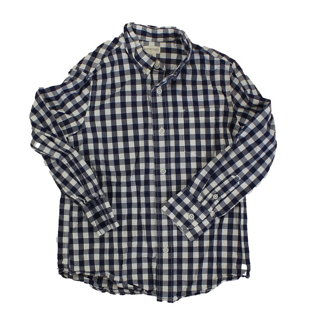 Crewcuts Blue | White | Checks Long Sleeve T-Shirt 4-5T 