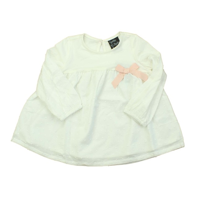Cynthia Rowley White | Pink Long Sleeve Shirt 24 Months 