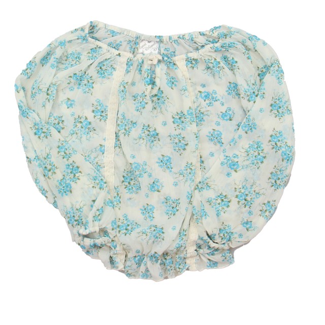 D-Signed White | Blue Floral Blouse *7-8 Years 