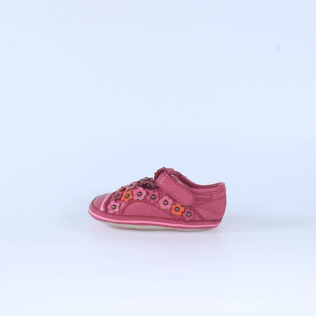 Diesel Dark Pink | Orange | Floral Booties 2.5 (Infant) 
