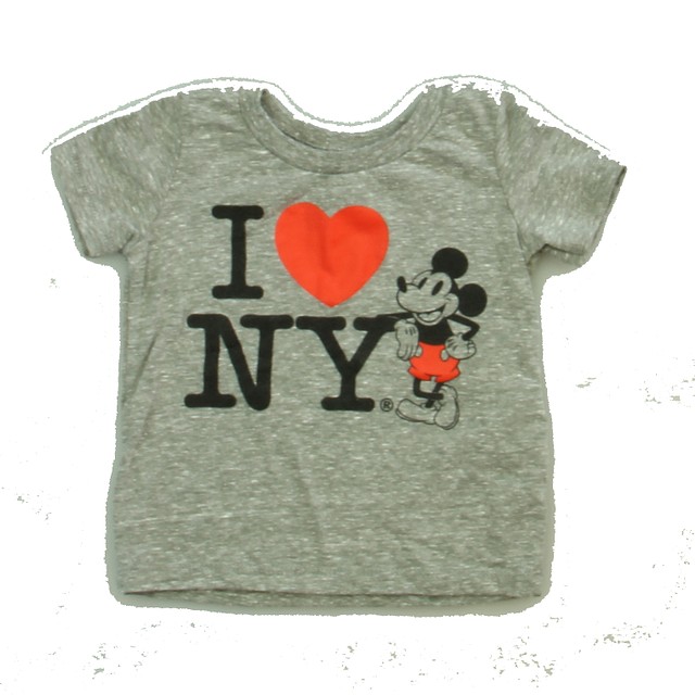 Disney "Mickey" Gray "I Love NY" T-Shirt 0-6 Months 
