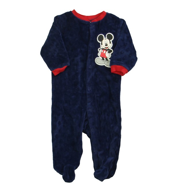 Disney Blue | Red Mickey Long Sleeve Outfit 3-6 Months 