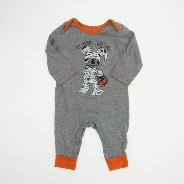 Disney Grey | Orange Long Sleeve Outfit 3-6 Months 