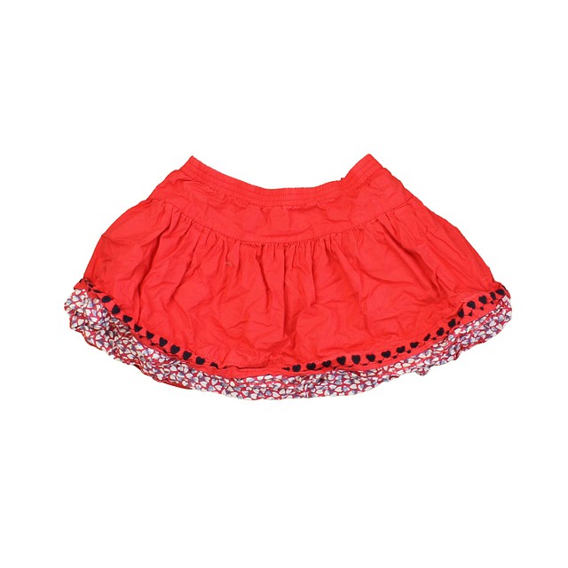 Du Pareil Red Skirt 3T 