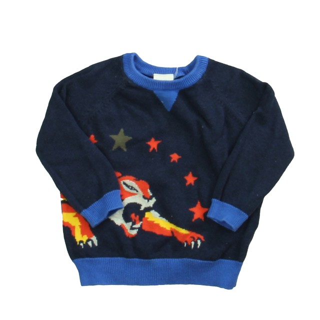 Egg Blue | Orange Tiger Sweater 12 Months 