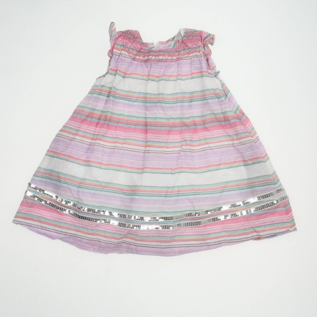 Egg Pink | Stripes Dress 24 Months 