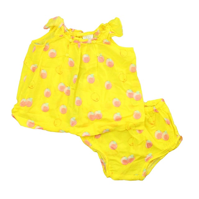 Egg 2-pieces Yellow | Pink Peaches Apparel Sets 3-6 Months 