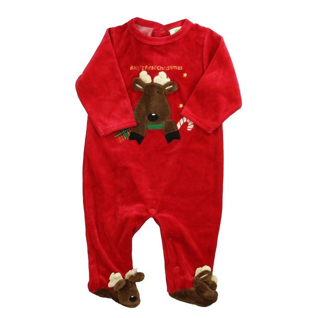 Endless Designs Red "First Christmas" Long Sleeve Outfit 6 Months 