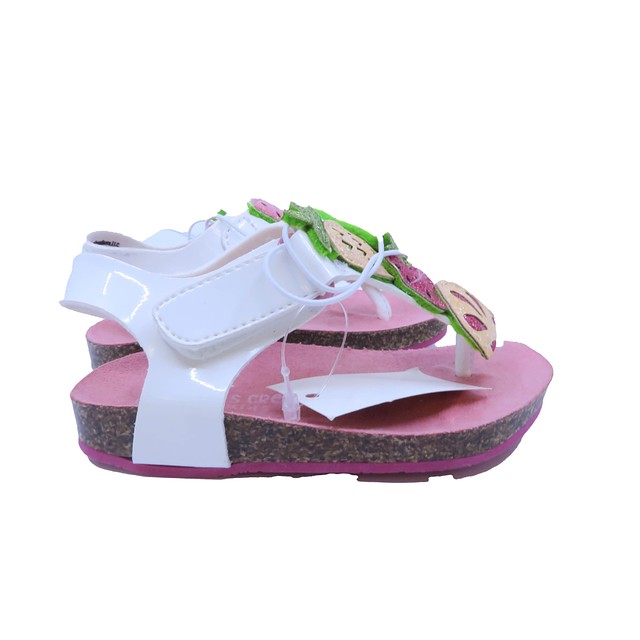 Falls Creek White | Pink Sandals 5 Toddler 