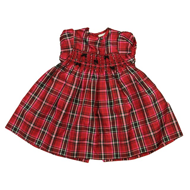 First Impressions Red Plaid Dress 18 Months 