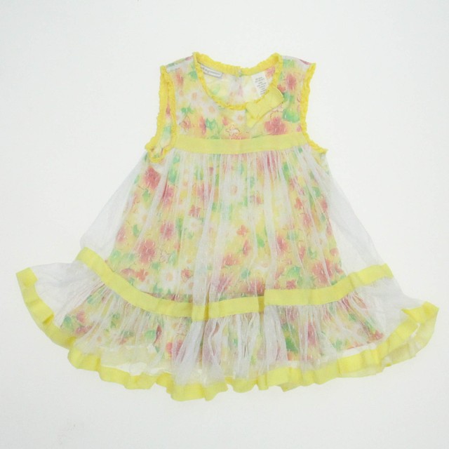 First Impressions Yellow Floral Dress 24 Months 