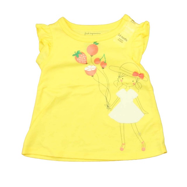 First Impressions Yellow | Pink Fruit T-Shirt 3-6 Months 