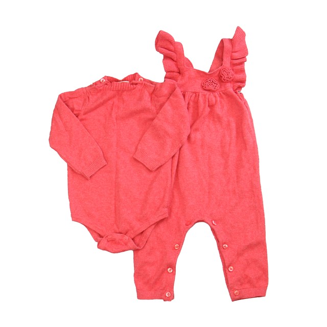 First Impressions 2-pieces Coral Apparel Sets 6-9 Months 