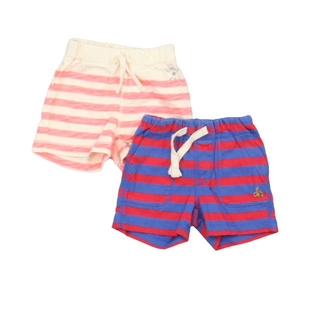 Gap Set of 2 Blue | Red | Ivory Shorts 0-3 Months 