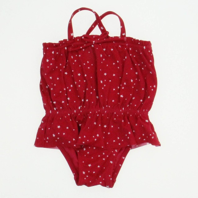 Gap Red | Stars 1-piece Swimsuit 0-6 Months 